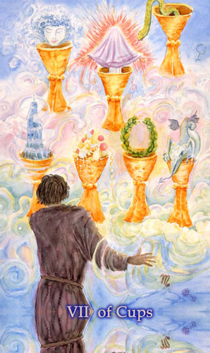 seven of cups in reverse